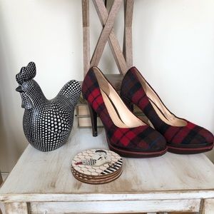 Cole Haan plaid heels